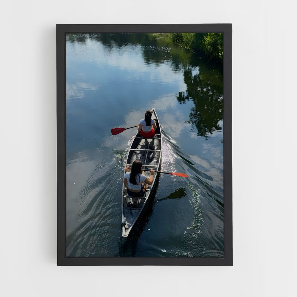 Poster Pagaie Sauvage – affiche Canoë-kayak (vue 2)